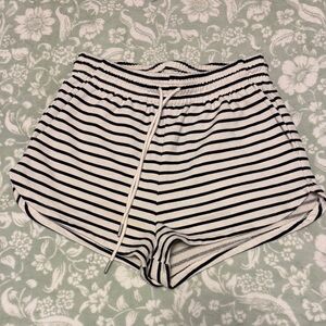 H&M Striped Black and White Women's Shorts